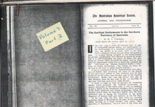 MEMORABILIA ,ROYAL AUSTRALIAN HISTORICAL SOCIETY , PHOTOCOPY ,1912-13 PART II picture
