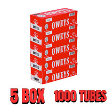 Cigarette Tubes King Size 5 Box of 200 Ct QWEYS RED picture