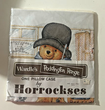 Vintage Paddington Bear Pillowcase Wardle's Horrockses Sealed NOS 50x75cm picture