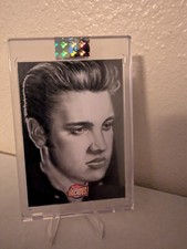 2024 Wild Card Decades Elvis Presley Original Sketch Art 1/1  picture