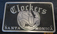 Vtg Clockers Santa Monica Car Club Plaque Koehler Foundry Bell Ca 1950's Rare picture