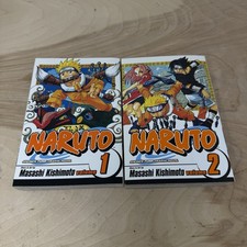 Naruto Vol 1 & 2 Manga English Masashi Kishimoto Shonen Jump Graphic Novel picture