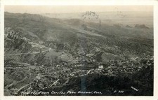 1928 RPPC Manitou from Crystal Park Highway COLO Vintage Postcard picture