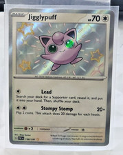 Pokémon TCG  SV: Paldean Fates Jigglypuff Baby Shiny #198/091 MINT 10 Contender picture