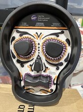 Wilton Skull Day of the Dead Skeleton Cake Non-Stick Pan Mold Halloween *NEW* picture