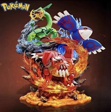 Pokemon Groudon Kyogre Rayquaza Figure 35cm PVC Legendary Statue picture