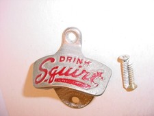 Vintage DRINK Squirt Starr “X” Stationary wall mount Bottle Opener picture