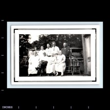 Old Vintage Photo MEN WOMEN DECORATIVE BORDER 1928 picture