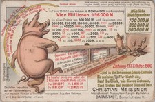 Advertising Postcard by Christian Meissner Darmstadt, 1900 D/42 picture