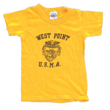 vtg West Point T Shirt 70s 80s Hanes made in USA US Military Academy Baby size picture