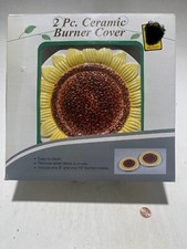 Ceramic Sunflower Burner Covers Or Wall Hangings picture