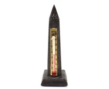 Thermometer WASHINGTON MONUMENT SOUVENIER Brass F & C USA picture