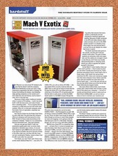 2002 Falcon Northwest Mach V Exotix Original Advertisement / Retro Promo vr4 picture