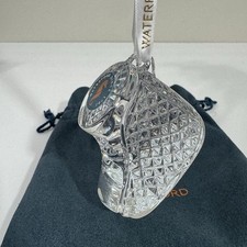 WATERFORD Crystal Boot Baby's First Christmas Ornament Baby Shoe 1062088 picture