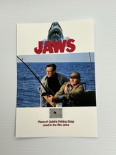 Jaws Film Piece of Quint’s Fishing Strap Relic Photo Display Authentic Movie picture