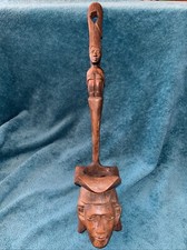 Vintage Carved Wooden Igorot Ladle Philippines Folk Art 20” Unique Artistry #JJ picture