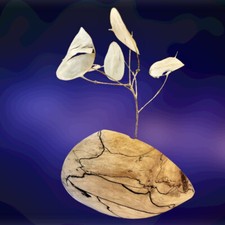 Artisan Hand Crafted Contemporary Spalted Wood Mini Bud Vase by Sage Designs picture
