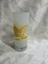 Vintage 1962 Seattle World’s Fair World of Entertainment   Frosted Glass Tumbler picture