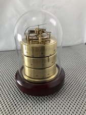 Vintage Barigo German Desk Weather Station Germany Mdae Brass Measures Barometer picture