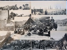 LOT of 9, WW1 era UNPOSTED FRENCH POSTCARDS: American Soldiers in France picture