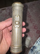 vintage EverReady flashlight brass case 6.75” Made In USA  CASE NO 2671 picture