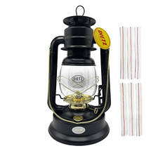 Light of Mine - Dietz #90 D-Lite Black & Gold Oil Lantern with Replacement Wick picture