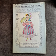 Vintage KIM's The Heritage Doll Coloring Book 1970's Oversized Red Farm Studios picture