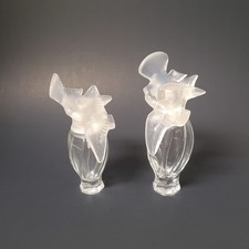 2 Vintage Nina Ricci L'Air du Temps Perfume Spray Bottles Double Dove Tops EMPTY picture