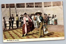 Bailando el Jarabe Mexican Hat Dance Postcard 1908 Republica Mexicana picture