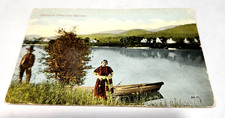 Antique Postcard Indians at Home near Spokane WA Native American Tipi 84-71 picture