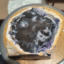 QUALITY TIFFANY STONE GEODE from UTAH RARE,LG size 8 1/2lbs   picture