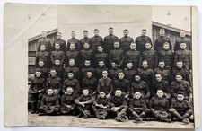 Antique 1910s RPPC Postcard WWI Army Doughboy Group Portrait Military History picture