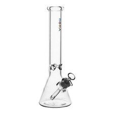 7mm Heavy Thick Glass Bong Water Pipe Smoking Beaker Perc Bongs 14 Inch picture