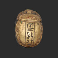 UNIQUE PHARAONIC ANCIENT EGYPTIAN SCARAB HIEROGLYPHS Protection Handmade Amulet picture