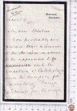 1877 Duke Richmond 4p ALS Letter Selwin‑Ibbetson - Cattle Plague Foreign Import picture