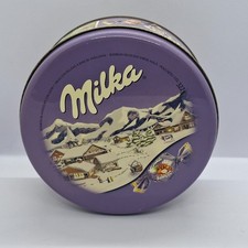 Vintage Milka Tin Argentina Chocolate Advertisign picture