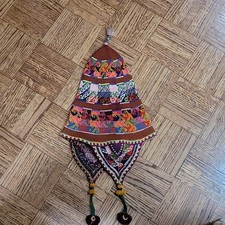 CHULLO HAT Intricate WOVEN North Potosi- Tinku Region-Vintage Andean Bolivia  picture