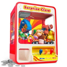 Mini Claw Machine Arcade Toy with LED Light, Adjustable Sound, Rechargeable, Pla picture