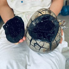 10.78LB  Natural crystal cave with lid, unique mineral specimen home decoration picture