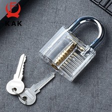 Clear Practice Lock (New,) With 2 Keys Will Check Before Sending - No box picture