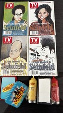 Seinfeld Collector Lot 1998 TV Guide Set of 4 + Monks Cafe Memorabilia NIB picture