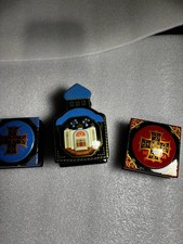 Vtg Russian Orthodox Handmade Lacquer Box Lot of 3 (2.75