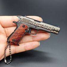 Metal Gun Keychain, Limited Edition 1911 Keychain Min Pistol Keychain for Men picture