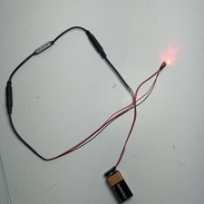 Halloween Prop,  Cosplay,  COSTUME Led GLOW Eyes Glasses for Masks,  ORANGE picture