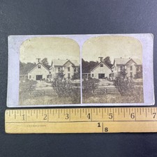 Richard Messer Residence Andover NH Stereoview Antique 1870s Rural Scene picture