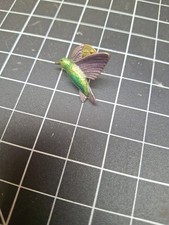 Hummingbird Purple Wings Lapel Pin picture