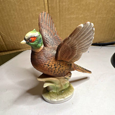 Vintage Pheasant Bird Porcelain Figurine KW2005 Hand Painted Bird Animal Figure picture
