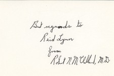 Robert McClelland- Signed Card (Dr. at Parkland worked on JFK) picture