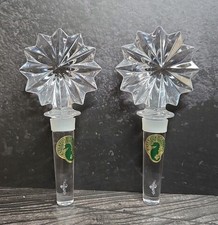 Waterford Crystal Star of Erin Bottle Stopper Pair Marshall Field's Exclusive EC picture