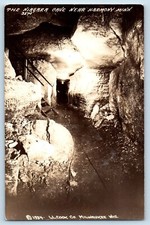 Harmony Minnesota MN Postcard RPPC Photo The Falls Niagara Cave View 1936 Posted picture
